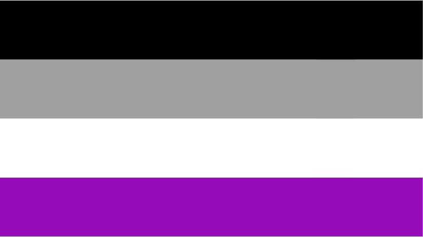 bandera asexualidad